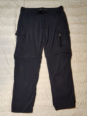 Men's Black Convertible Cargo Pants